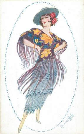 CPA ART DECO / FEMME