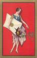 Theme CPA ART DECO / FEMME