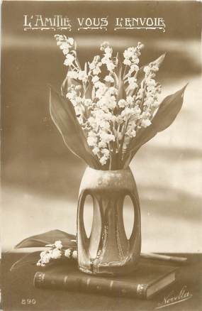 CPA ART DECO / VASE / FLEUR