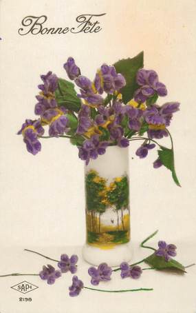 CPA ART DECO / VASE / FLEUR