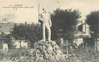 CPA FRANCE 17 " Fouras, Statue de l'Amiral Pottier "