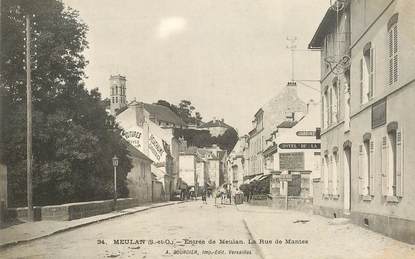 CPA FRANCE 78 "Meulan, entrée de meulan, la rue de Mantes"