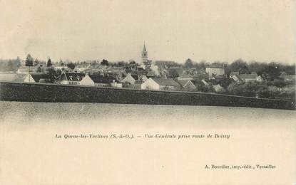 CPA FRANCE 78 "la Queue les Yvelines, vue générale prise de la route de Boissy"