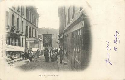 CPA FRANCE 14 " Orbec, rue Carnot "