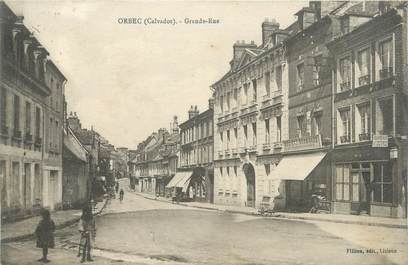 CPA FRANCE 14 " Orbec, Grande Rue "