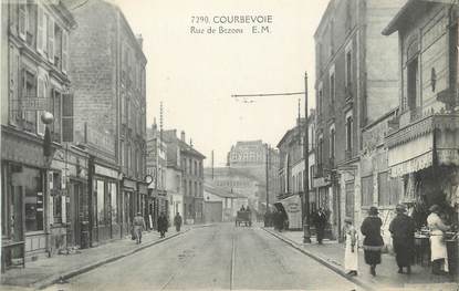 CPA FRANCE 92 " Courbevoie, rue de Bezons "