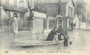 92 Haut De Seine CPA FRANCE 92 " Courbevoie, un sauvetage " / INONDATIONS 1910
