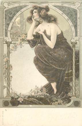 CPA LA FEMME dessinée / ART NOUVEAU