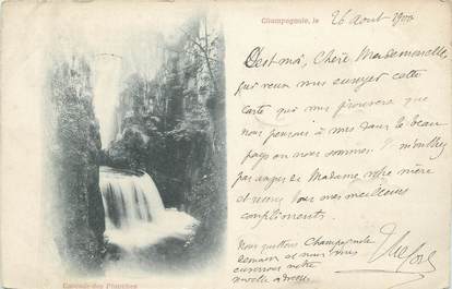 CPA FRANCE 39 "Champagnole, cascade des Planches" / CACHET AMBULANT AU VERSO