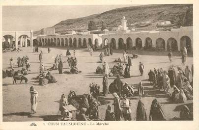 CPA TUNISIE "Foum Tatahouine, le marché"