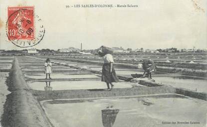 CPA FRANCE 85 "Les Sables d'Olonne, Marais Salants"