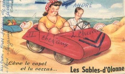 CPA FRANCE 85 "Les Sables d'Olonne" / CARTE A SYSTEME