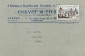 35 Ille Et Vilaine / CPSM FRANCE 35 "Rennes" / SELLERIE / FOURNITURE GENERALE POUR CARROSSERIE / CARTE PUBLICITAIRE