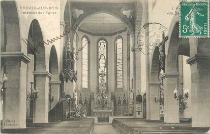 CPA FRANCE 08 "Vrigne aux bois, intérieur de l'église"