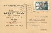 71 SaÔne Et Loire / CPSM FRANCE 71 "Macon" / MERCERIE / CARTE PUBLICITAIRE