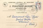 42 Loire / CPSM FRANCE 42 "Renaison" / MERCERIE / CARTE PUBLICITAIRE