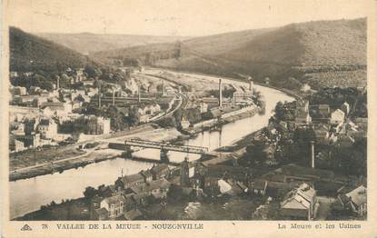 CPA FRANCE 08 "Nouzonville, la meuse et les usines"