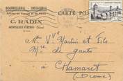 38 Isere / CPSM FRANCE 38 "Montalieu Vercieu" / DROGUERIE / CARTE PUBLICITAIRE