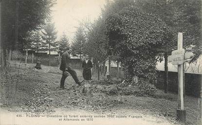 CPA FRANCE 08 "Floing, cimetière" / VOIR VERSO REFERENDUM