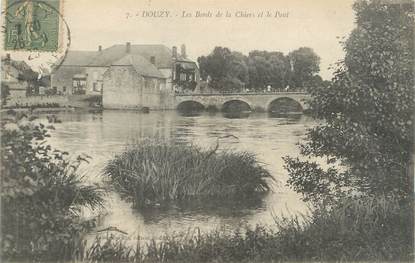 CPA FRANCE 08 "Douzy, les bords de la chiers et le pont"