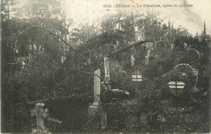 CPA FRANCE 08 "Sedan, le cimetière après le cyclone"