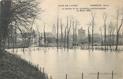 CPA FRANCE 27 "Verneuil, crue de l'Avre"