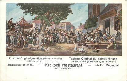 CPA FRANCE 67 "Strasbourg, restaurant Krokodil"