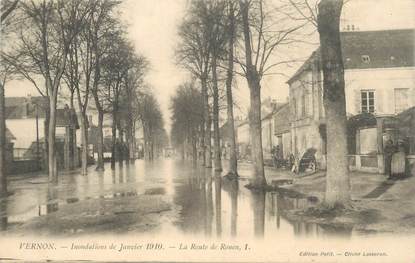 CPA FRANCE 27 "Vernon, les inondations de 1910"