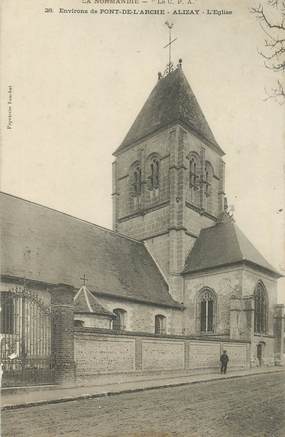 CPA FRANCE 27 "Env. de Pont de l'Arche, Alizay, l'Eglise"