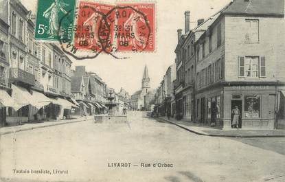 CPA FRANCE 14 "Livarot, rue d'Orbec"