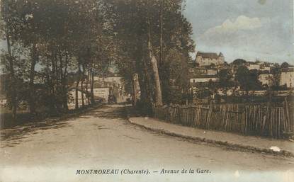 CPA FRANCE 16 "Montmoreau, av de la gare"