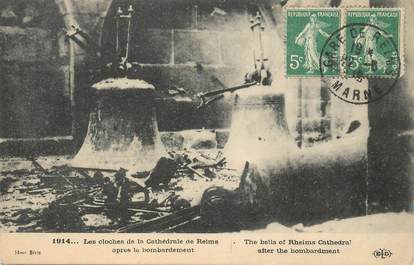 CPA FRANCE 51 "Les cloches de la cathédrale de Reims"