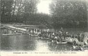 95 Val D'oise CPA FRANCE 95 "Pont construit par le 1er génie sur l'Oise, à Stors"