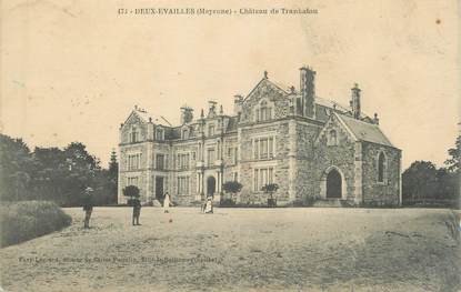 / CPA FRANCE 53 "Deux Evailles, château de Trankalou"