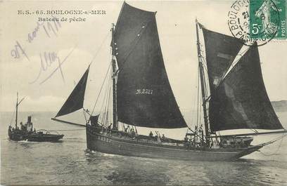 CPA FRANCE 62 "Boulogne sur Mer, bateau de pêche"