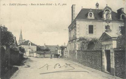 / CPA FRANCE 53 "Daon, route de Saint Michel"