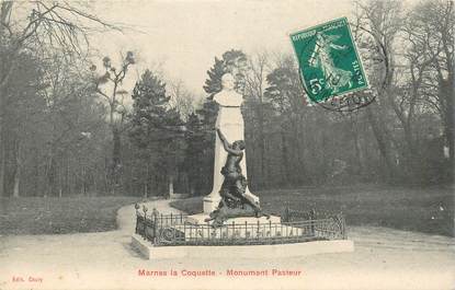 CPA FRANCE 92 "Marnes la Coquette, monument Pasteur"