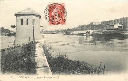 CPA FRANCE 92 "Asnières, l'ancien barrage"