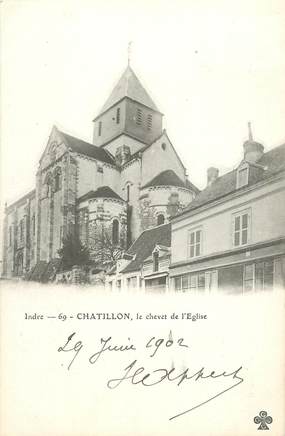 CPA FRANCE 36 "Chatillon, le chevet de l'Eglise"