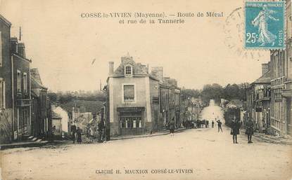 / CPA FRANCE 53 "Cossé le Vivien, route de Méral et rue de la Tannerie"