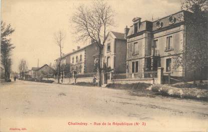 / CPA FRANCE 52 "Chalindrey, rue de la République"