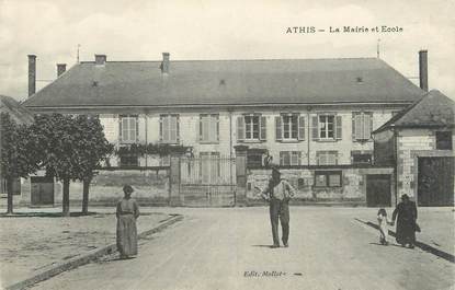 / CPA FRANCE 51 "Athis, la mairie et école"