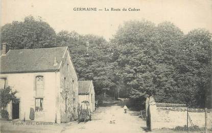 / CPA FRANCE 51 "Germaine, la route du Cadran"