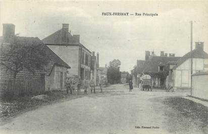 / CPA FRANCE 51 "Faux Fresnay, rue principale"