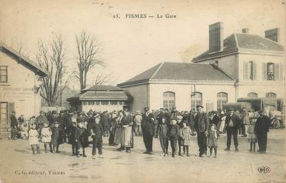 / CPA FRANCE 51 "Fismes, la gare "