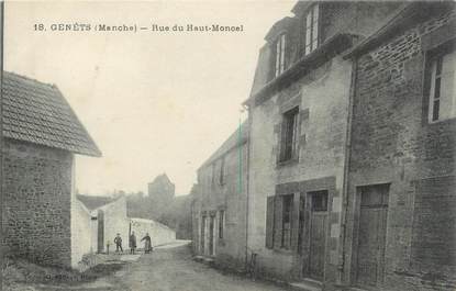 / CPA FRANCE 50 "Genêts, rue du Haut Moncel"