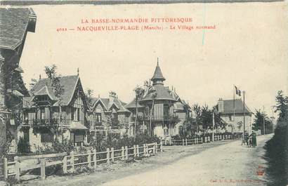 / CPA FRANCE 50 "Nacqueville plage, le village normand"