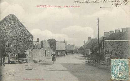 / CPA FRANCE 50 "Auderville, rue d'Auderville"