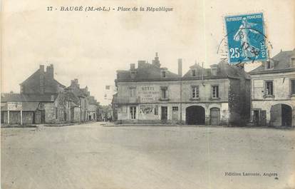 / CPA FRANCE 49 "Baugé, place de la République"