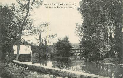 / CPA FRANCE 49 "Le Champ, un coin du Layon, Gilbourg"